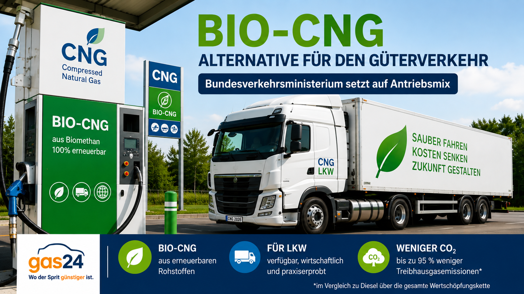Bundesverkehrsministerium: Bio-CNG soll Teil des Antriebsmixes bleiben