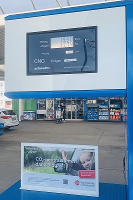 Preisstand Erdgaszapfs�ule am 11.03.2022 in Osnabr�ck